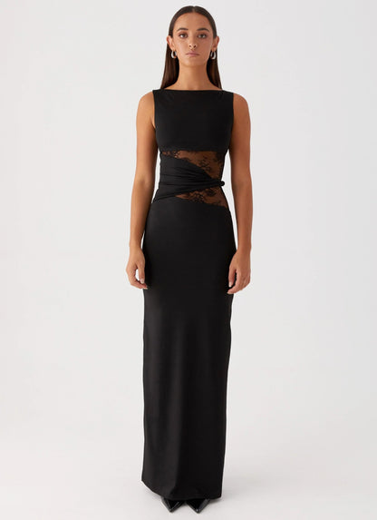 Grace | Elegant long dress with subtle cutouts