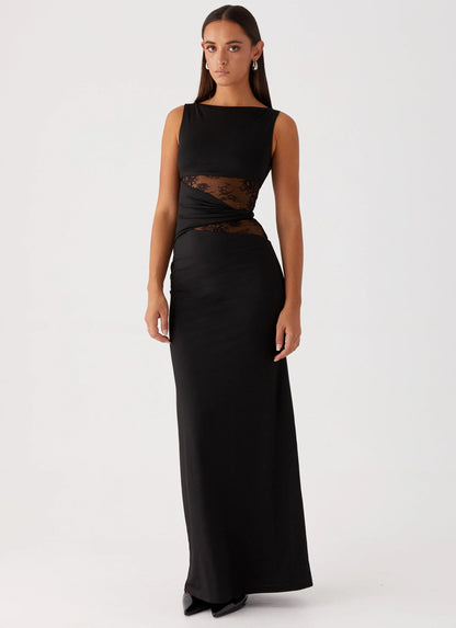 Grace | Elegant long dress with subtle cutouts