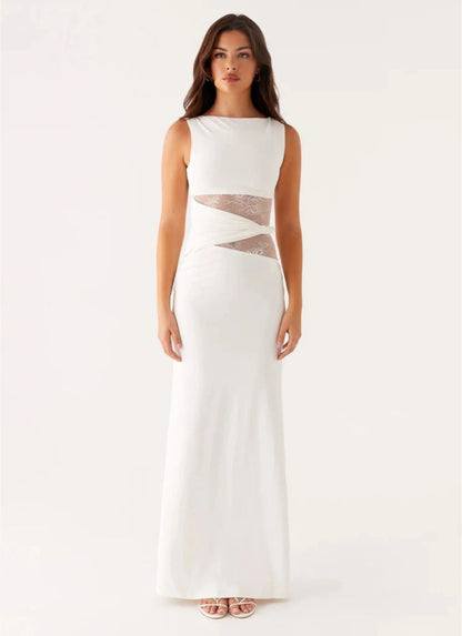 Grace | Elegant long dress with subtle cutouts