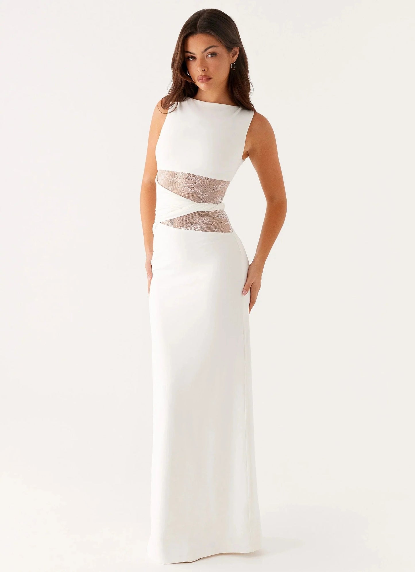 Grace | Elegant long dress with subtle cutouts